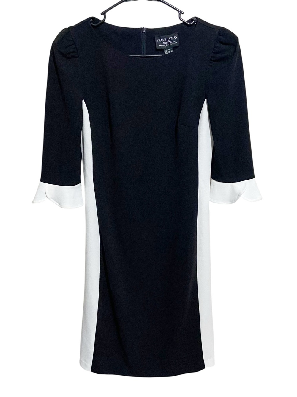 Frank Lyman Dress Womens Size 4 Montreal Canada Black & White Cocktail Party New